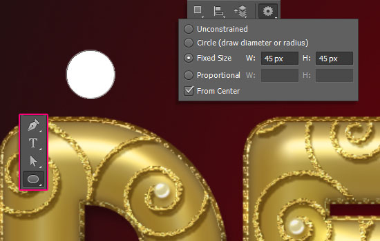 Decorated Gold Metallic Text Effect step 8