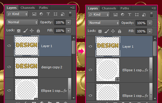 Decorated Gold Metallic Text Effect step 9