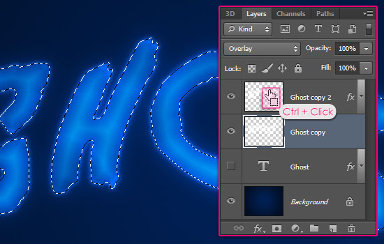 Ghostly Text Effect step 4