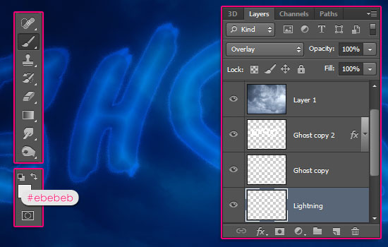 Ghostly Text Effect step 6