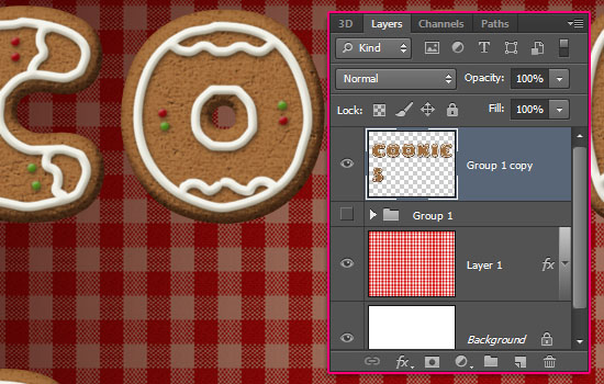 Gingerbread Cookies Text Effect step 8