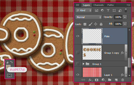Gingerbread Cookies Text Effect step 10