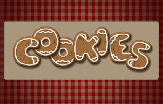 Gingerbread Cookies Text Effect step 10