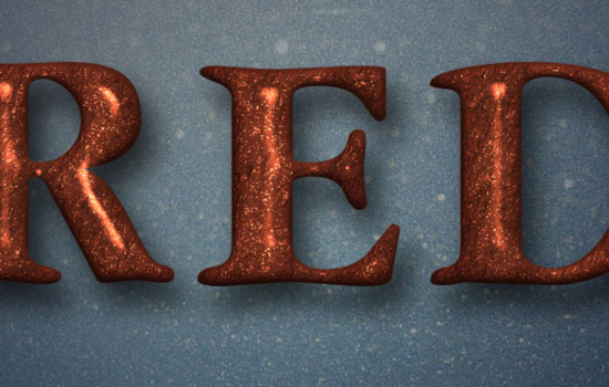 Glittering Red and Melting Ice Text Effect step 5