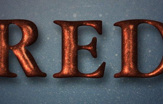 Glittering Red and Melting Ice Text Effect step 6