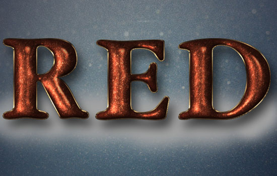 Glittering Red and Melting Ice Text Effect step 8