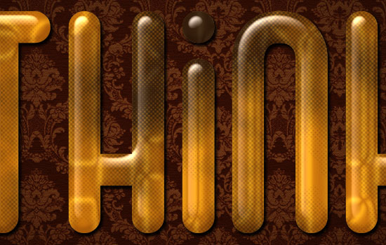 Glossy Gold Text Effect step 5