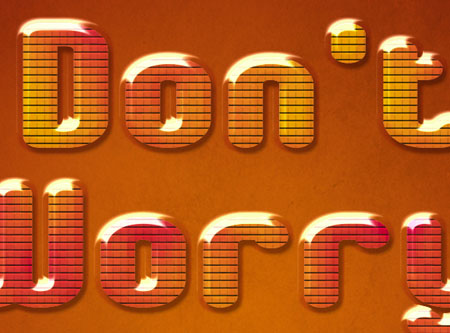 Glossy Encapsulated Text Effect step 4
