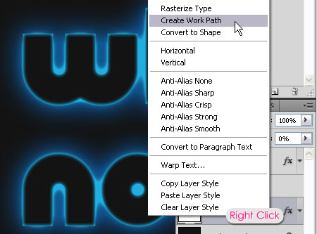 Glowing Polkadots Text Effect step 5