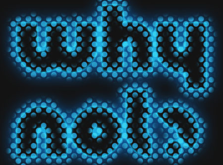 Glowing Polkadots Text Effect step 5