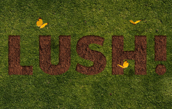 Grass and Dirt Text Effect step 6