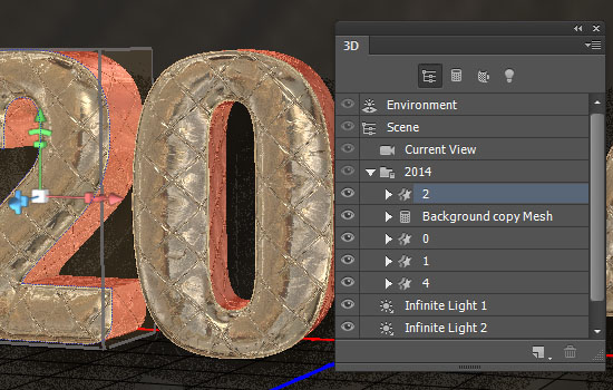 Inflated Foil Text Effect step 8