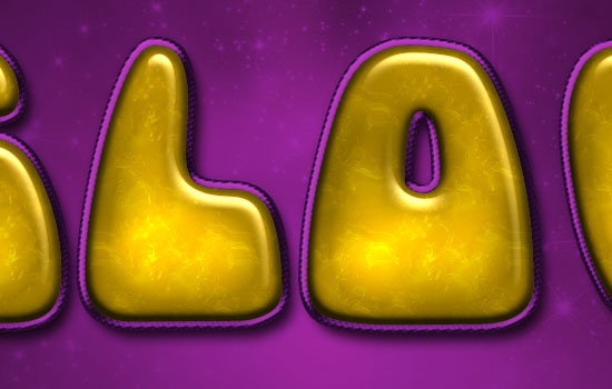 Inflated Satin Text Effect step 4