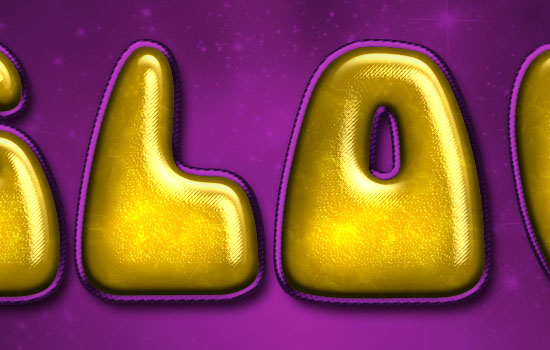 Inflated Satin Text Effect step 5
