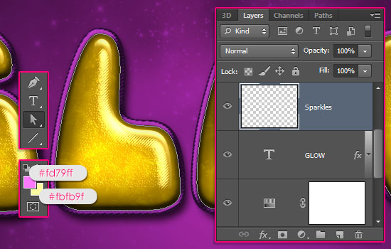 Inflated Satin Text Effect step 7