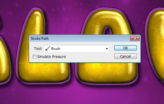 Inflated Satin Text Effect step 7