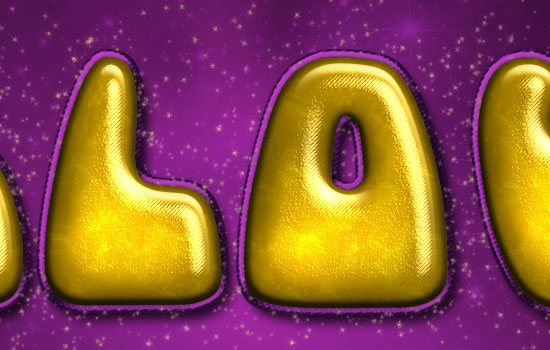 Inflated Satin Text Effect step 7