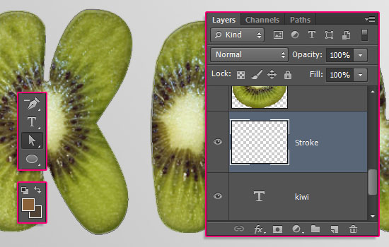 Kiwi Text Effect step 5