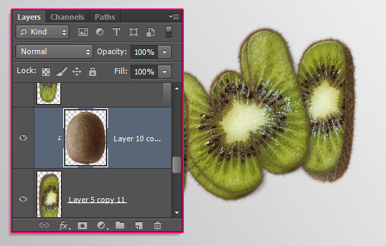 Kiwi Text Effect step 9