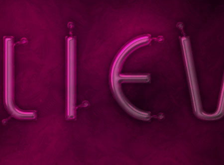 Light Tubes Text Effect step 3