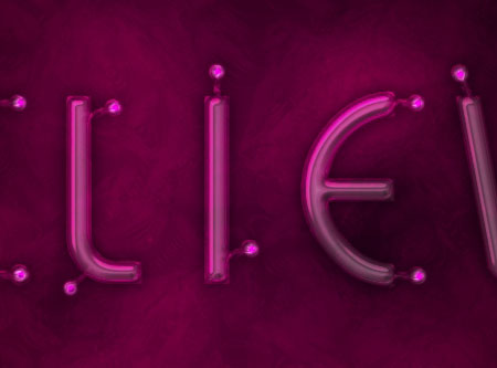 Light Tubes Text Effect step 4