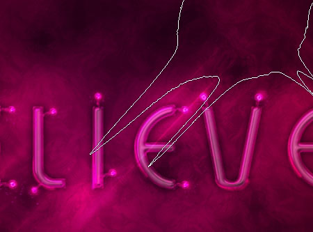 Light Tubes Text Effect step 7