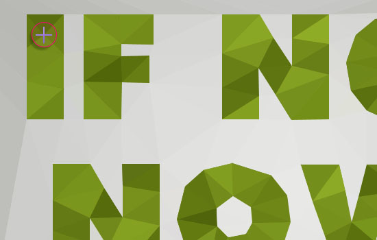 Low-Poly Text Effect step 4