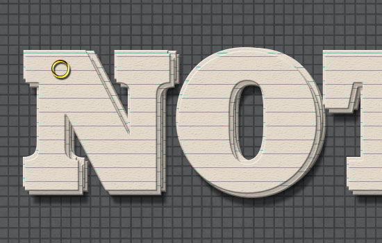 Note Cards Text Effect step 4