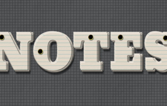 Note Cards Text Effect step 5