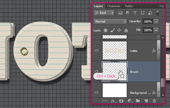 Note Cards Text Effect step 5