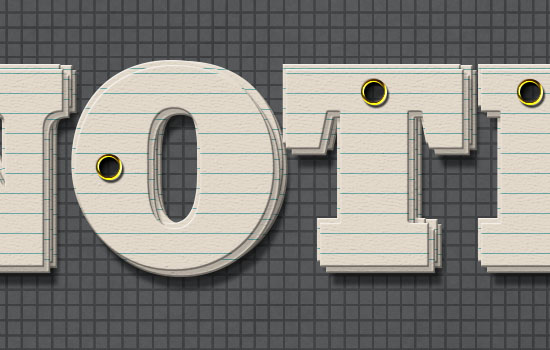 Note Cards Text Effect step 6