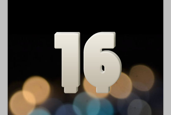 Number Candles Text Effect step 5