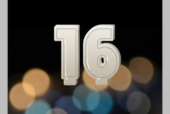 Number Candles Text Effect step 6