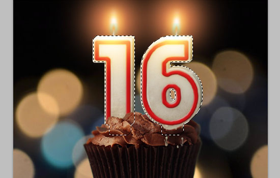 Number Candles Text Effect step 19