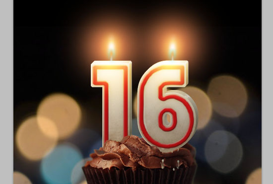 Number Candles Text Effect step 19