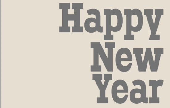 Simple New Year Typographic Poster Text Effect step 2