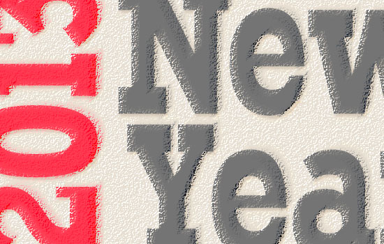 Simple New Year Typographic Poster Text Effect step 5