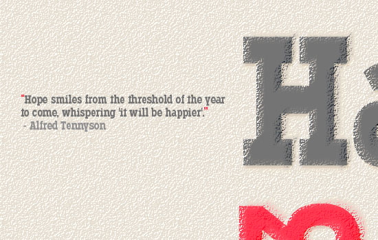 Simple New Year Typographic Poster Text Effect step 5