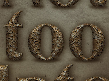 Old Decorated Metal Text Effect step 6