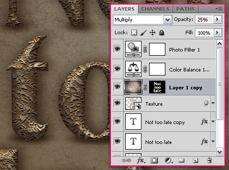 Old Decorated Metal Text Effect step 6