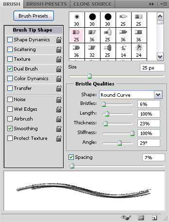 Outline Sketch Brush step 1