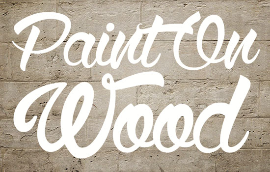 Paint On Wood Text Effect step 2