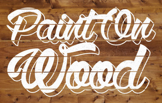 Paint On Wood Text Effect step 6