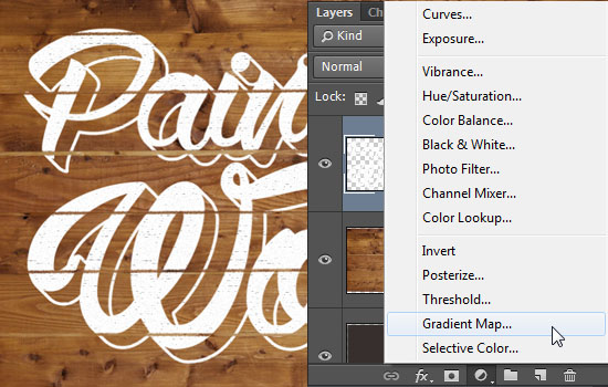 Paint On Wood Text Effect step 6