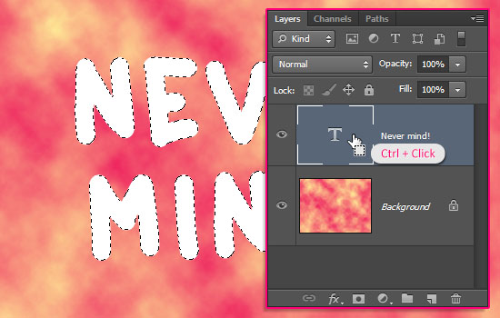 Paint Outliner Text Effect step 1