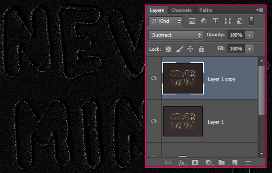 Paint Outliner Text Effect step 3