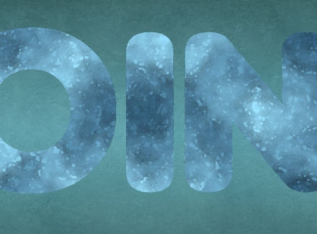 Particles Textured Text Glossy Effect step 3