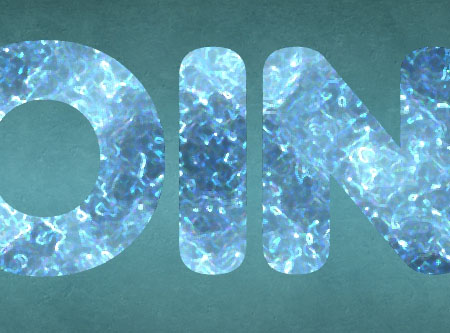 Particles Textured Text Glossy Effect step 3