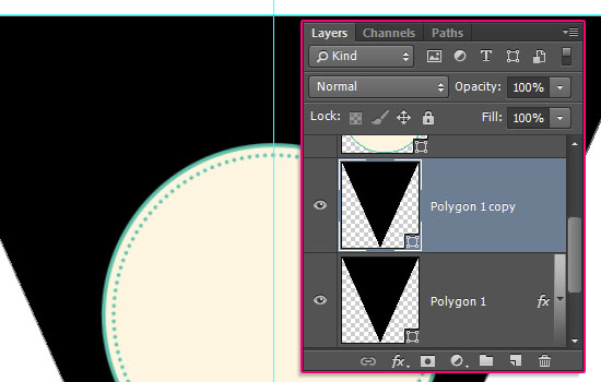 Pennant Banner Text Effect step 3