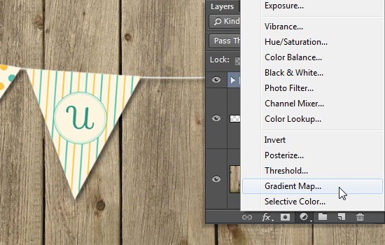 Pennant Banner Text Effect step 7